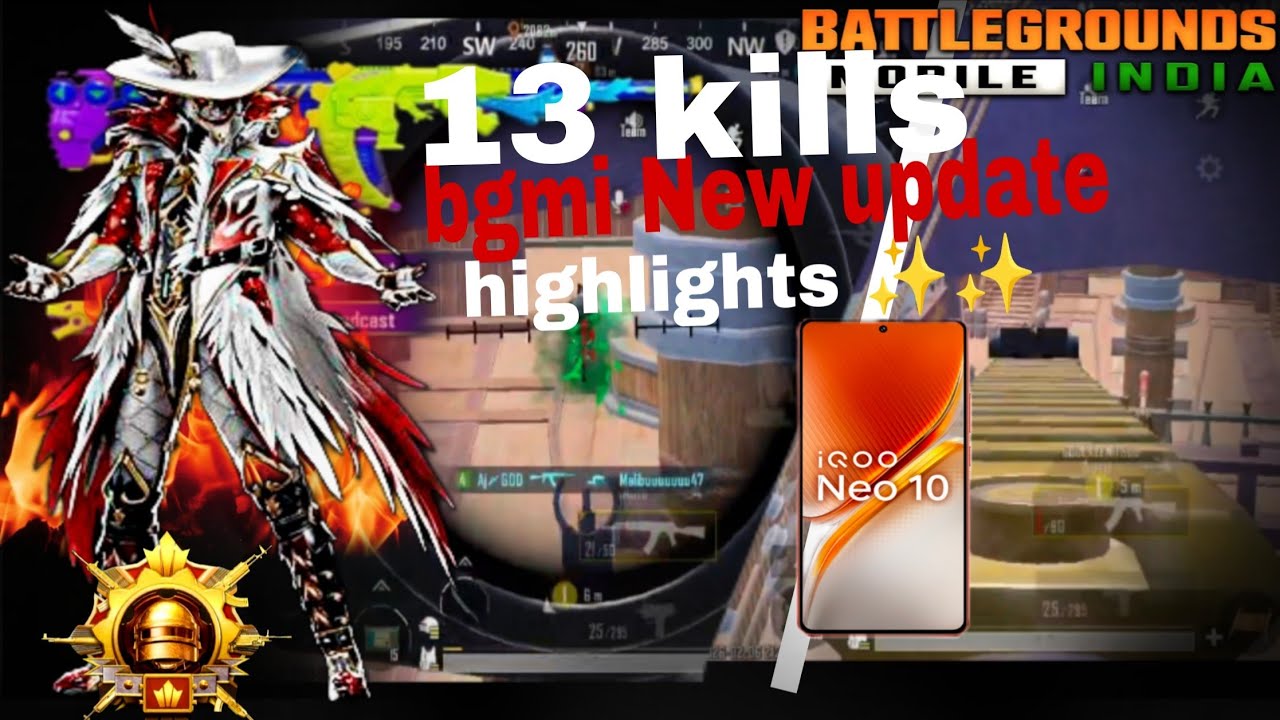 iQOO neo 10 bgmi 🙏🙏 test|| bgmi 42 update gameplay video 📷📷📸 || highlights ✨⭐#bgmivideos 