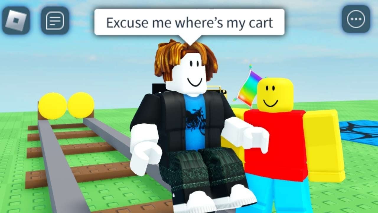 Поездка на тележке Roblox — Смешные моменты / Глупые правки (Админ) #4