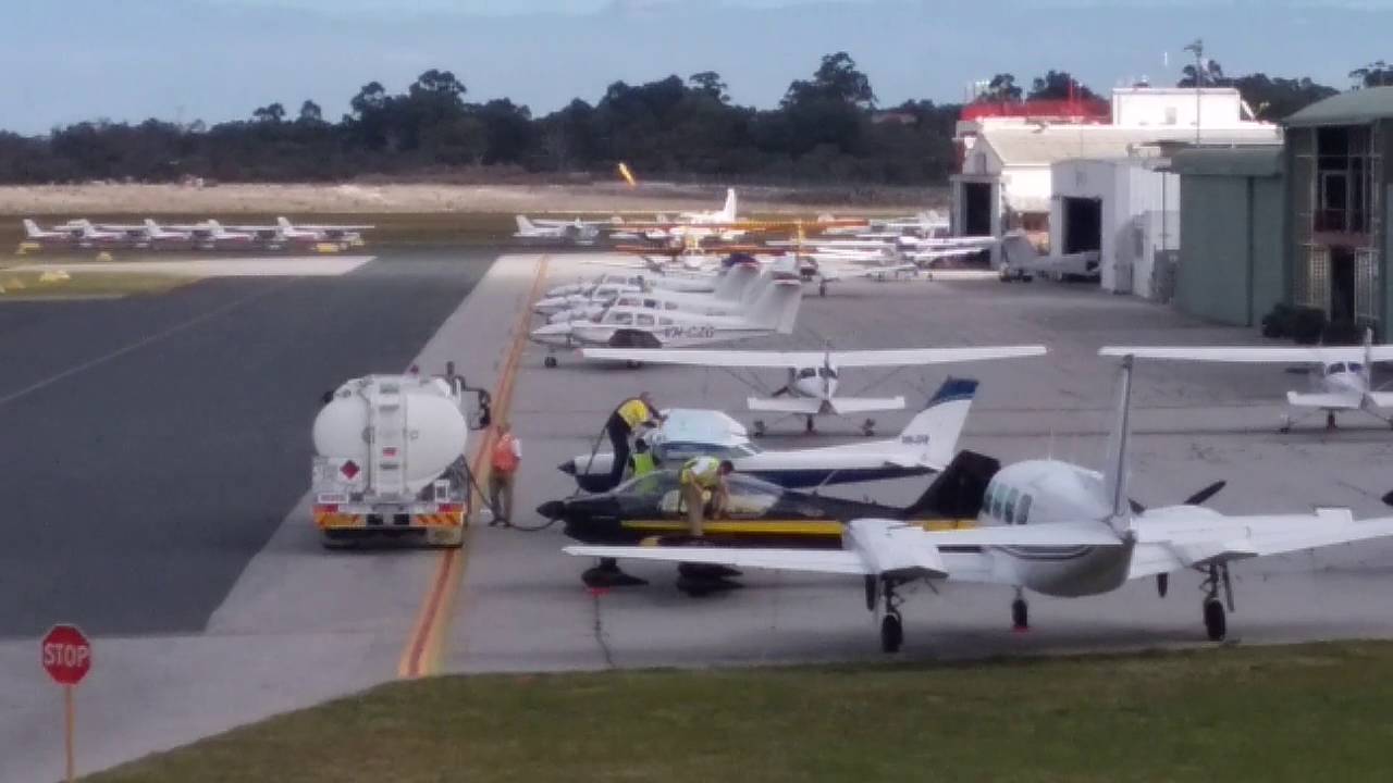 Jandakot airport joy flights and refuelling jets