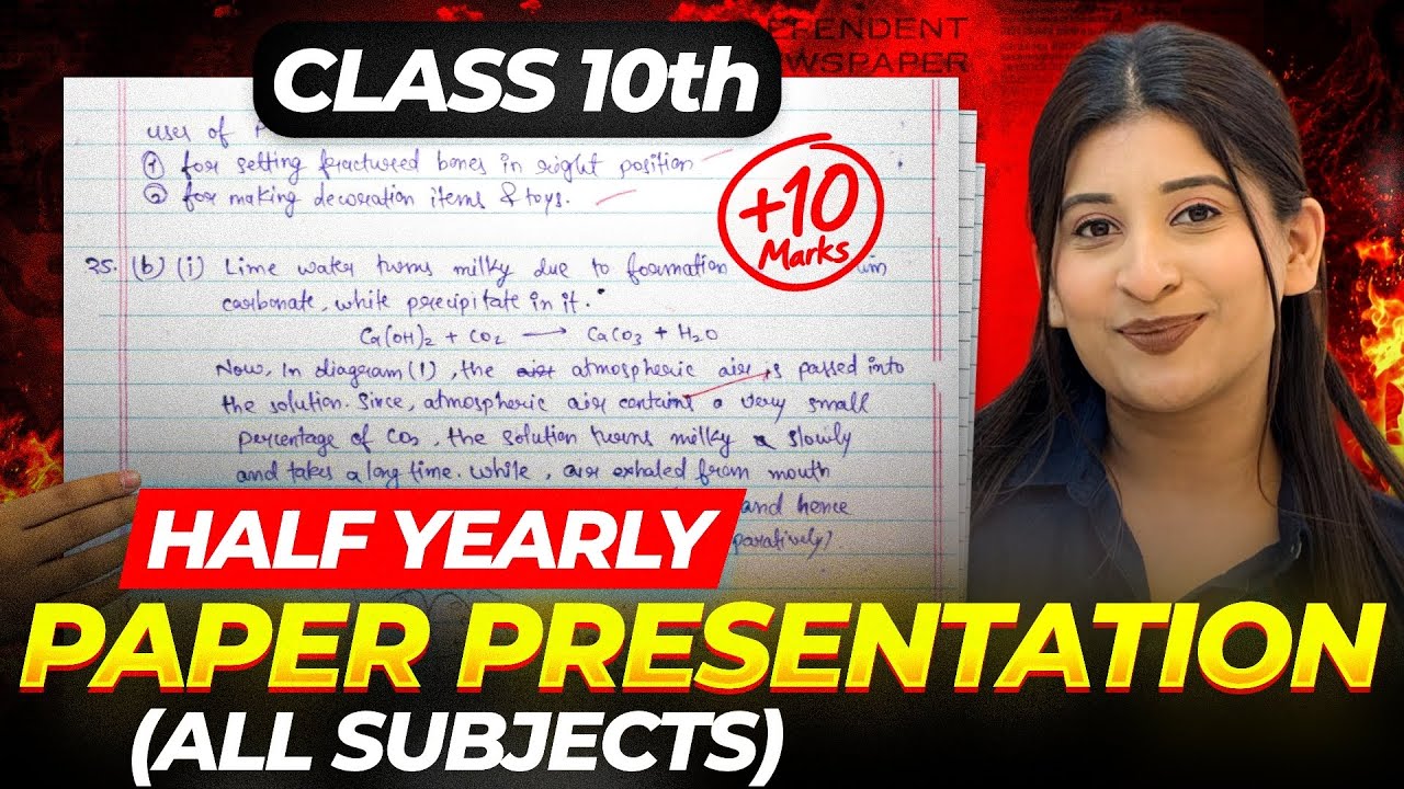 Class 10 Paper Presentation tips for Half-Yearly Exams🤯 All Subjects