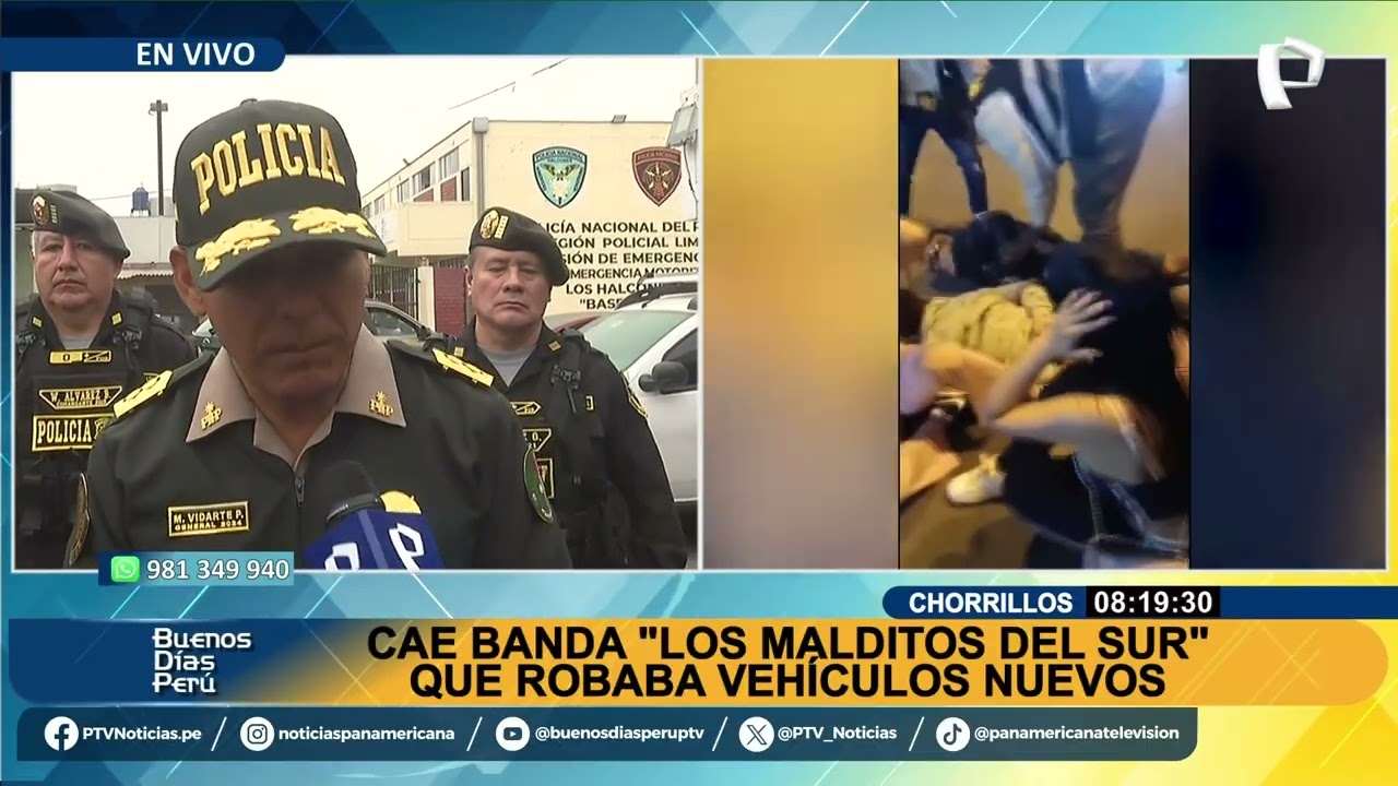 Cae banda “Los Malditos del Sur” en VES: Se dedicaban a robar vehículos nuevos en el sur de Lima