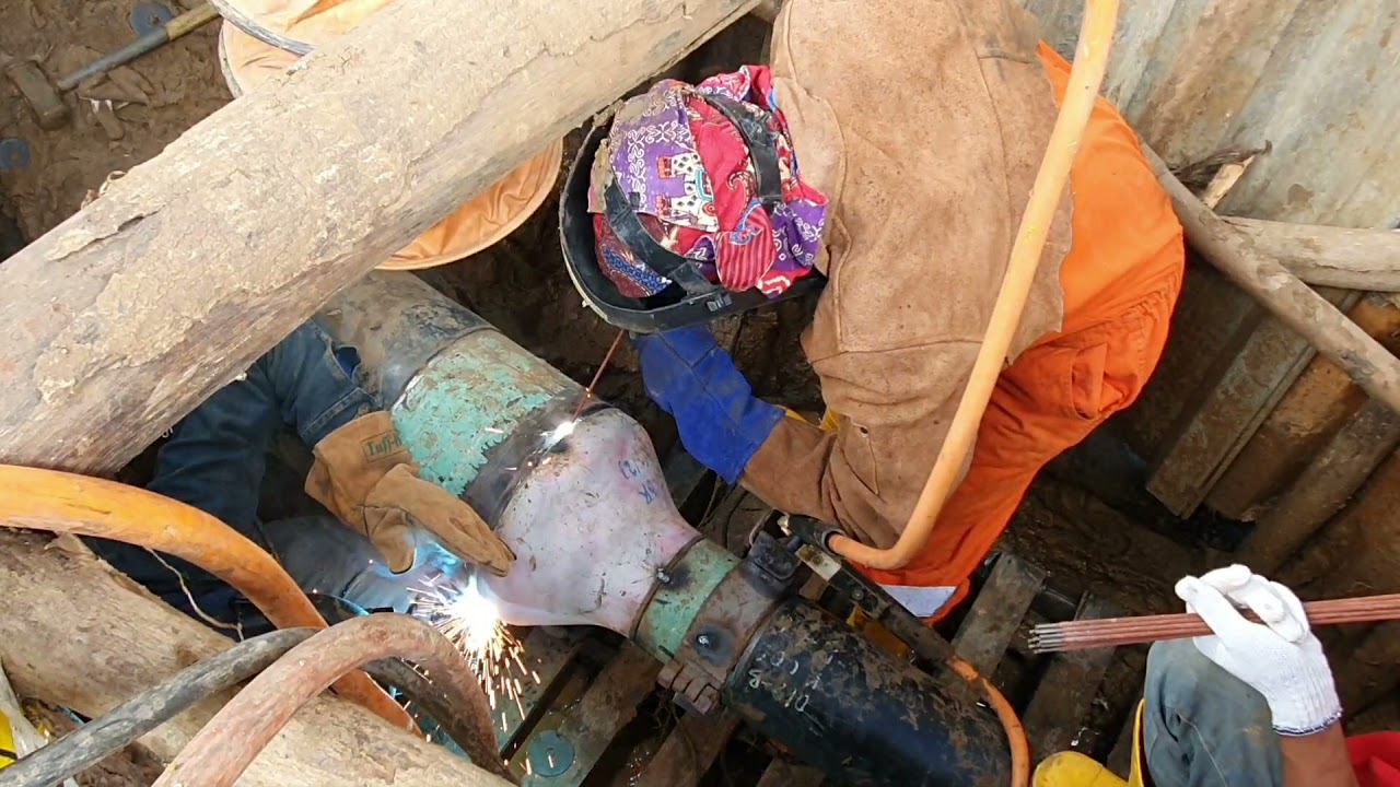 WELDING GOLDEN JOINT GAS PIPE 12 INCH
