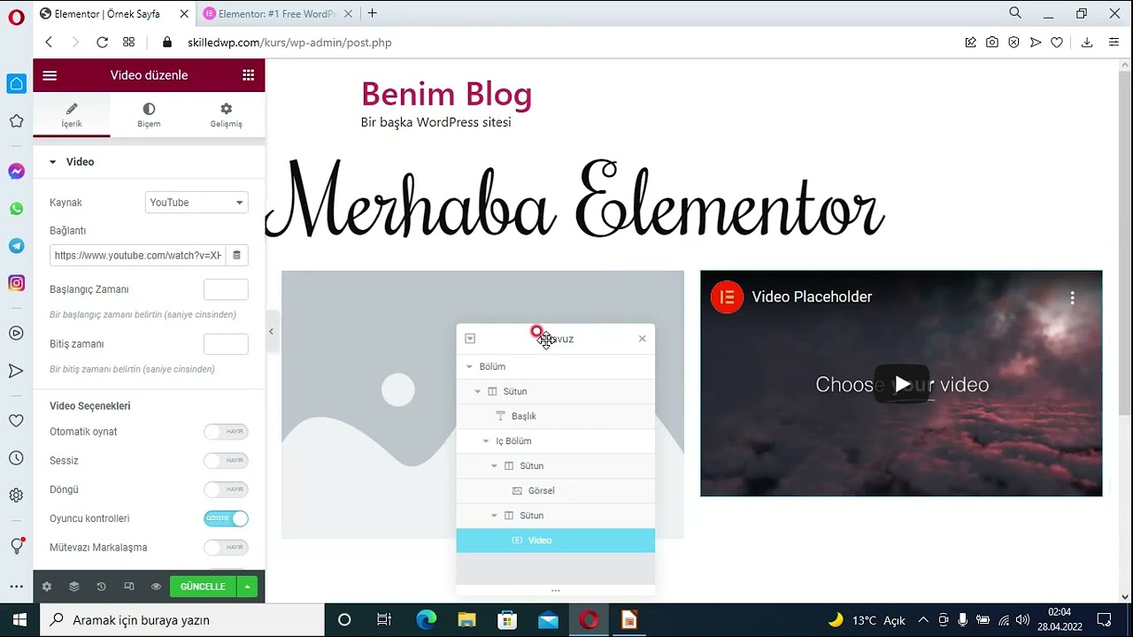 Elementor Dersleri 2-Elementor nedir ? Elementor &ouml;n incelemesi.