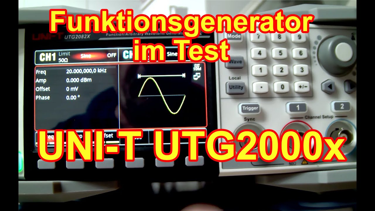 UNI-T UTG 2000x Serie Funktionsgenerator. Überraschende Wahrheit  und Klasse der Geräte