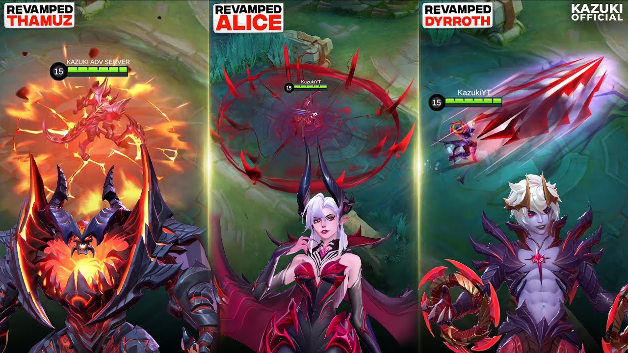 All Upcoming Revamps: Alice, Thamuz & Dyrroth