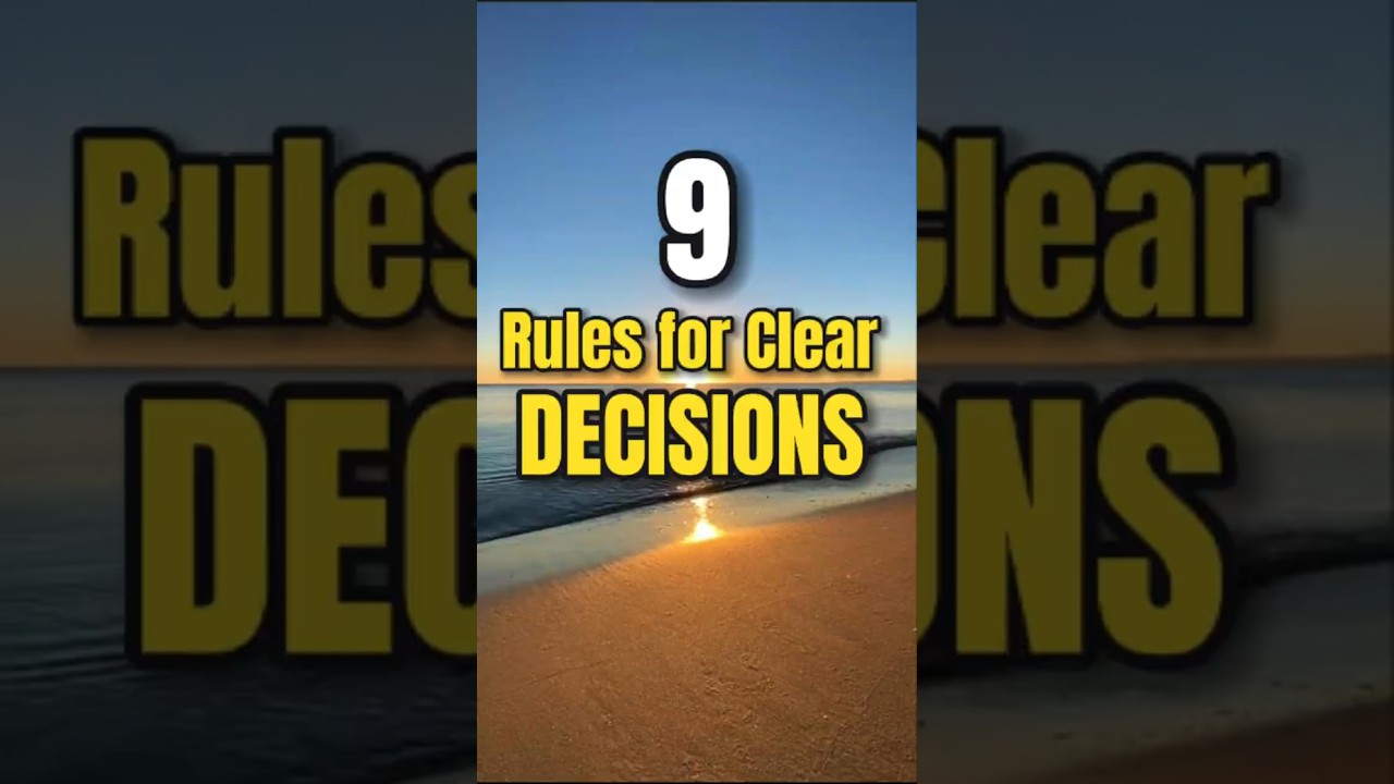 9 Stoic Principles to Make Unstoppable Decisions|Stoic Wisdom #stoicism #shortvideo