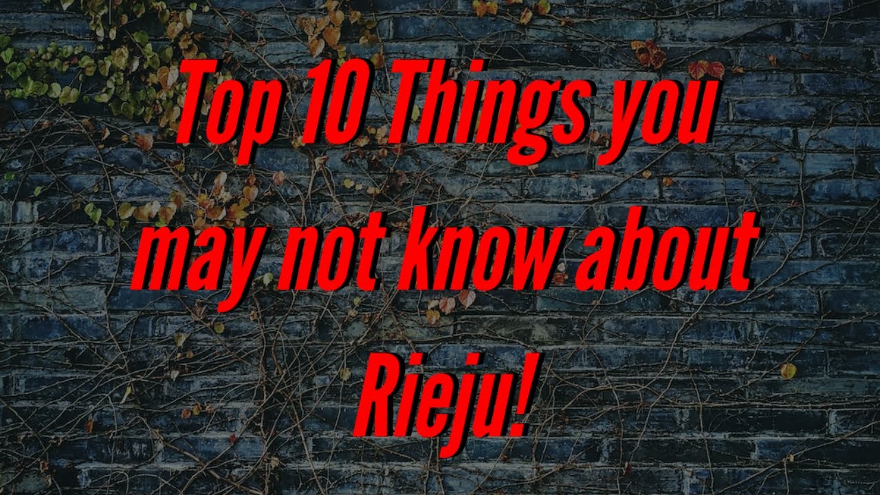 10 things you don't know about Rieju!