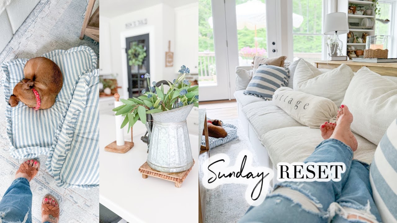 SUNDAY RESET // AFTER DARK CLEAN WITH ME // CLEANING MOTIVATION // CHARLOTTE GROVE FARMHOUSE