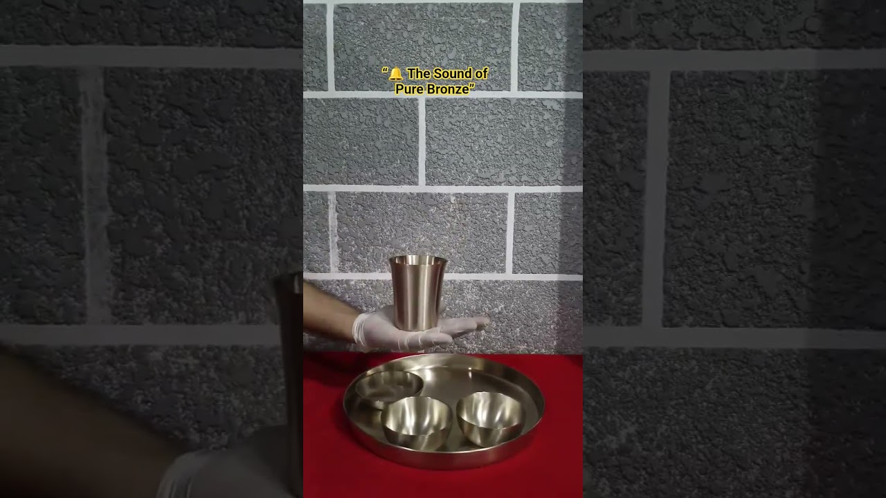 &ldquo;Pure Bronze Dinner Set Sound Test 🔔 | Authentic Bronze Utensils | Kansya Amrit&rdquo; #purebronze