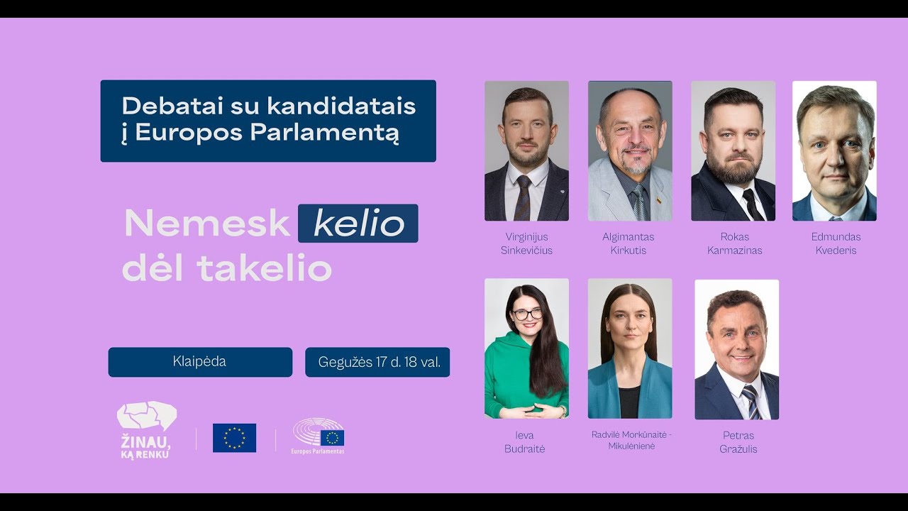Kandidatų į Europos Parlamentą debatai Klaipėdoje: mėlynoji ekonomika ir žuvininkystė