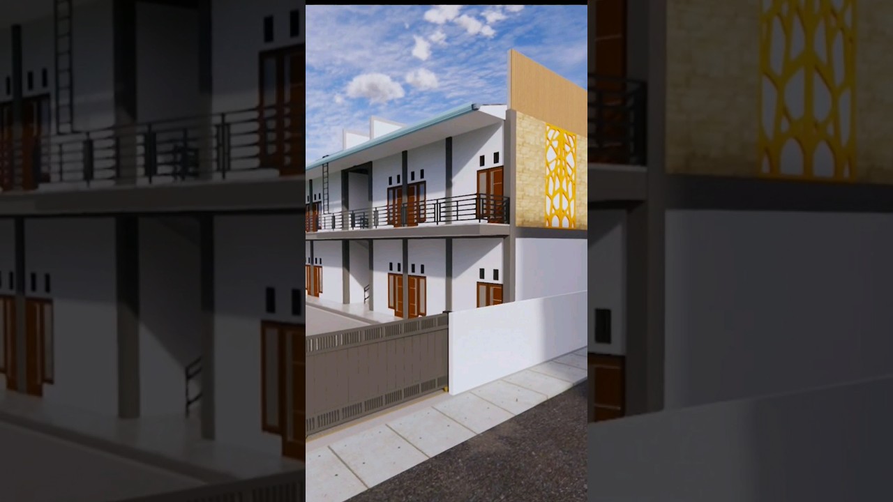 Desain kos Kosan 2 Lantai Minimalis 3x6 m #biayabangunkos #kosanmurah #desainrumahkost #koskosan