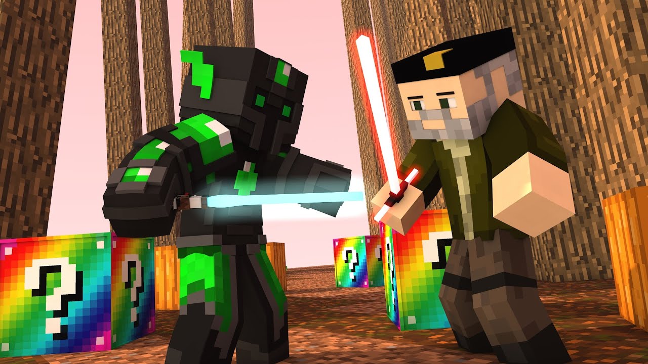 Minecraft: STAR WARS!! c/ sTaXx RAINBOW Lucky Blocks Epic Race