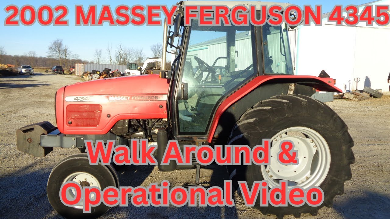 2002 Massey Ferguson 4345 Tractor Walk Around & Operational Video    $19,900