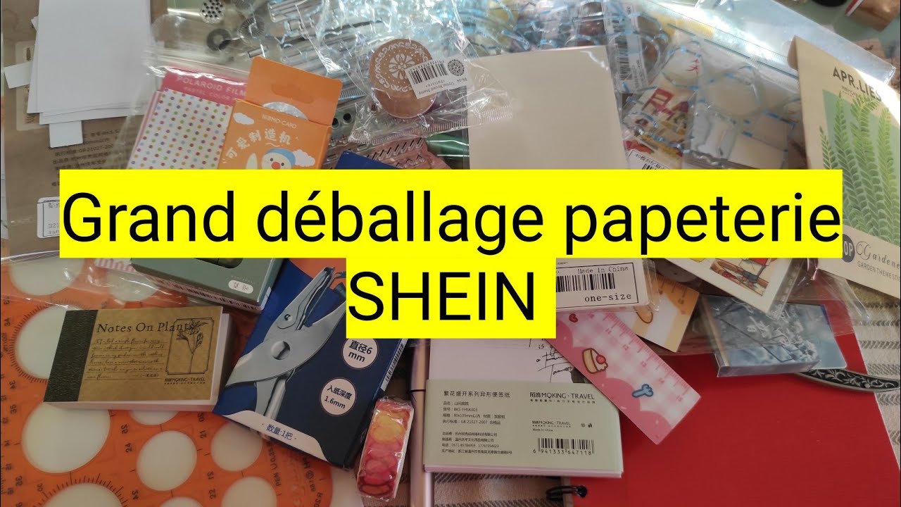 Déballage #papeterie #SHEIN 🤦🥰... ENCORE ! #unboxing #haulshein