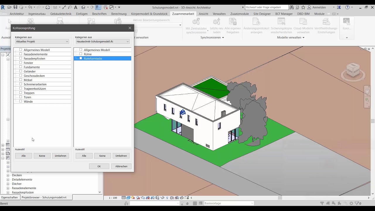 Collaboration – Kollisionskontrolle mit Autodesk Revit