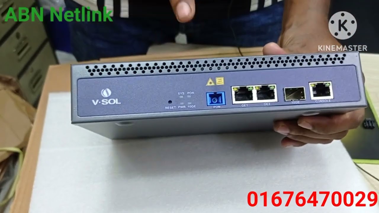 v-sol 1 port Gpon OLT / full review /price in Bangladesh