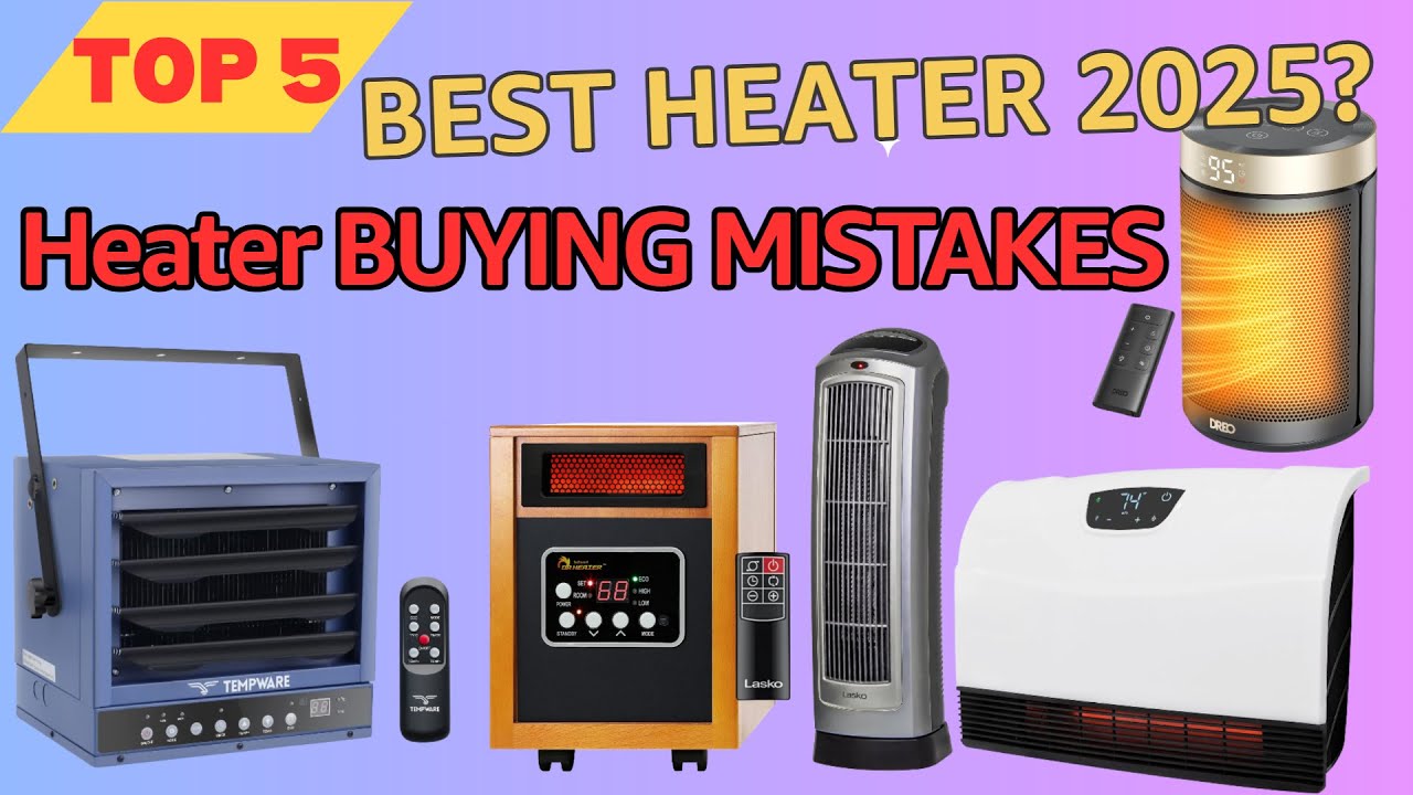 Best Electric Heaters 2025 | Top 5 Space Heater Reviews (Quiet & Large Room Picks!)