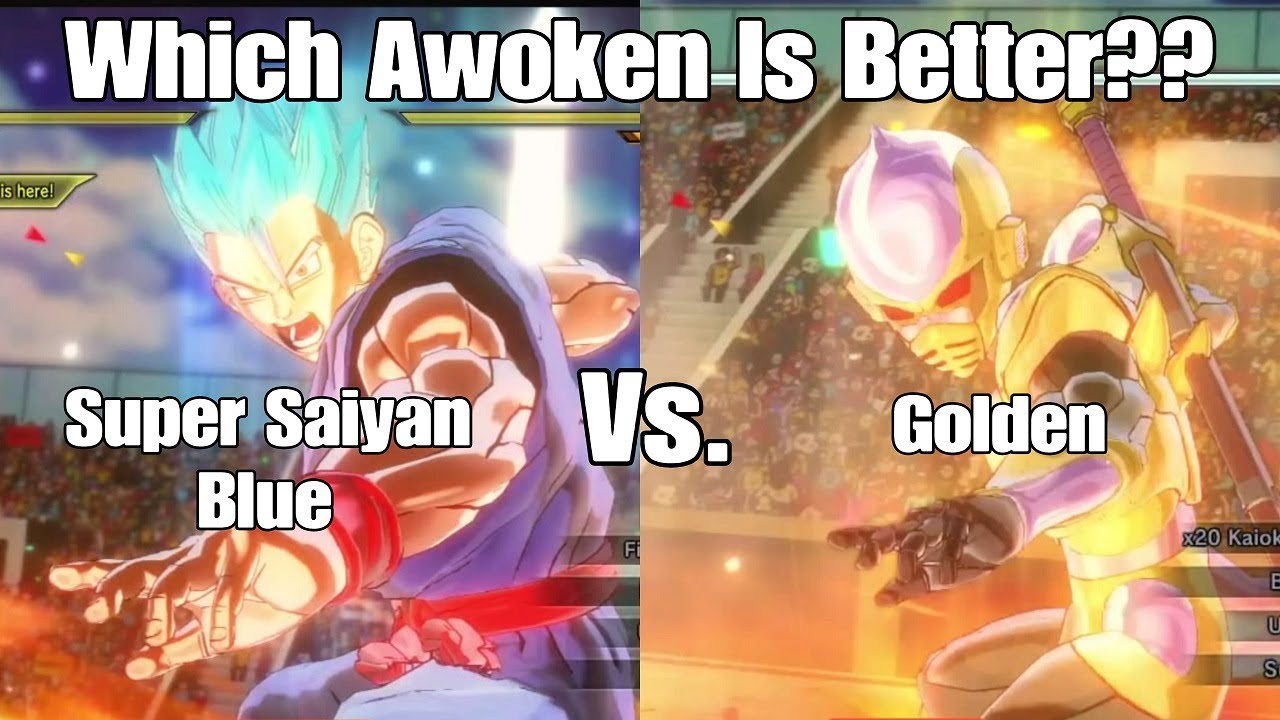 Xenoverse 2 Skill Test! Super Saiyan Blue Vs. Golden!! Which Awoken Is Better!??