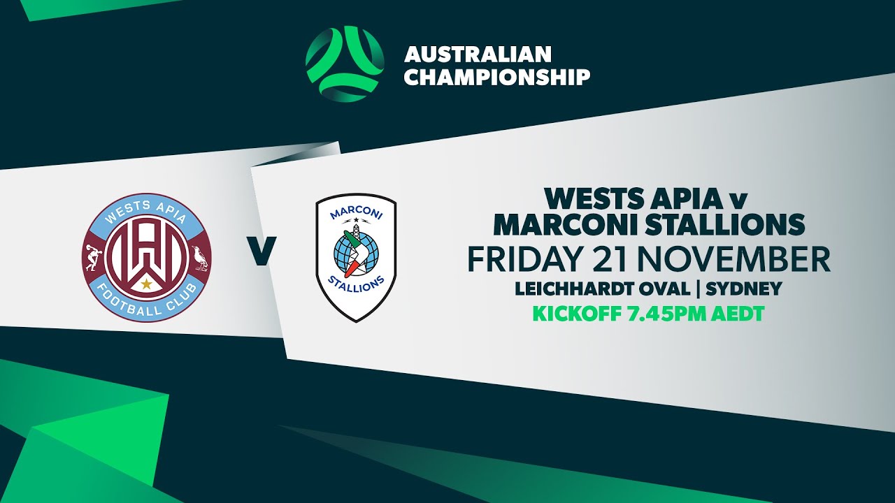 Wests APIA v Marconi Stallions | Australian Championship