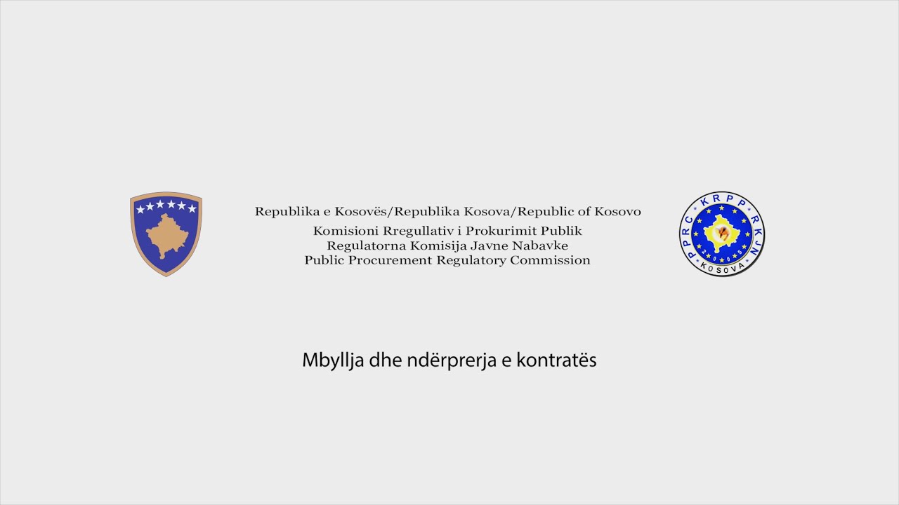 MBYLLJA DHE NDERPRERJA E KONTRATES AK DHE OE