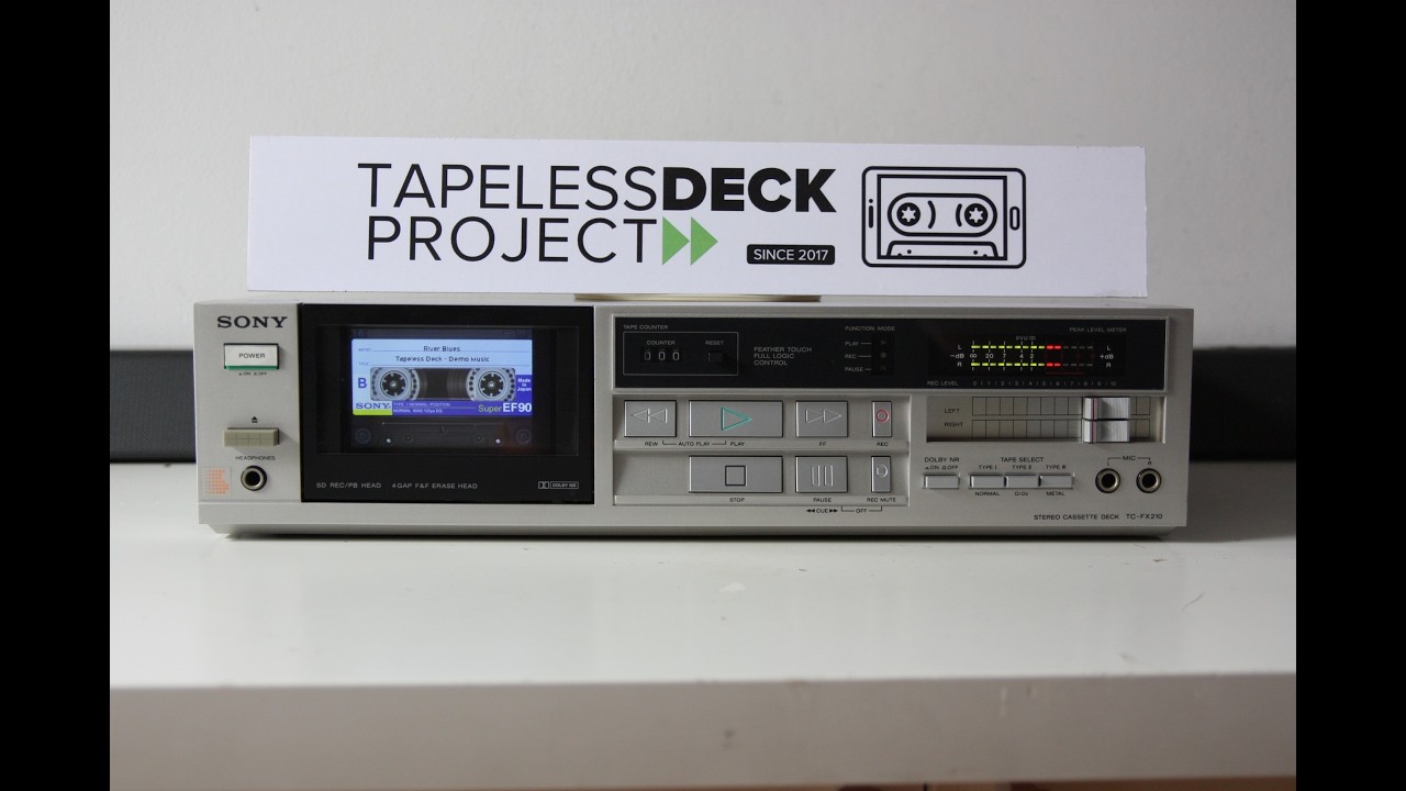 Sony TC-FX210 converted into MP3/FLAC player and STREAMER with SPOTIFY - Tapeless Deck Project