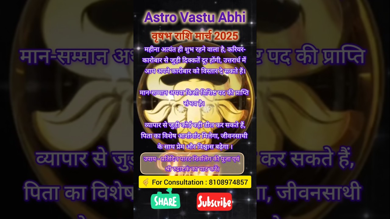 Monthly Horoscope | राशिफल | March 2025 | #monthlyhoroscope #weeklyhoroscope #rashiphal