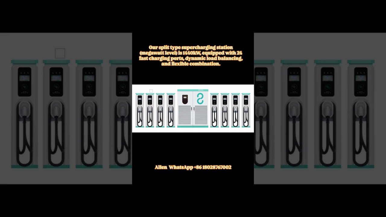 Our split type supercharging station (megawatt level) is 1440kW #rapidcharging