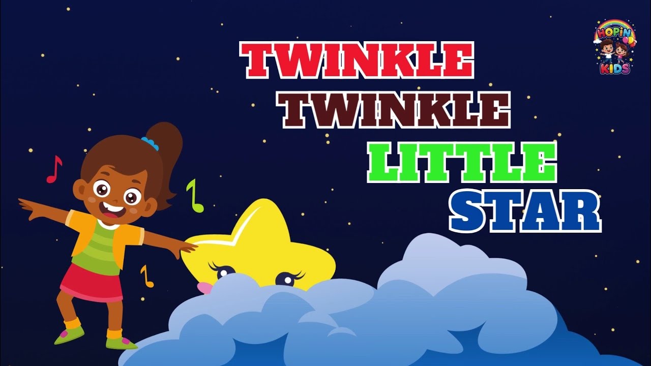 Twinkle Twinkle Little Star I Nursery Rhymes I @Hopinkids 
