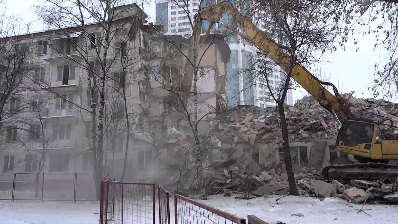 Снос пятиэтажки на Рублёвке