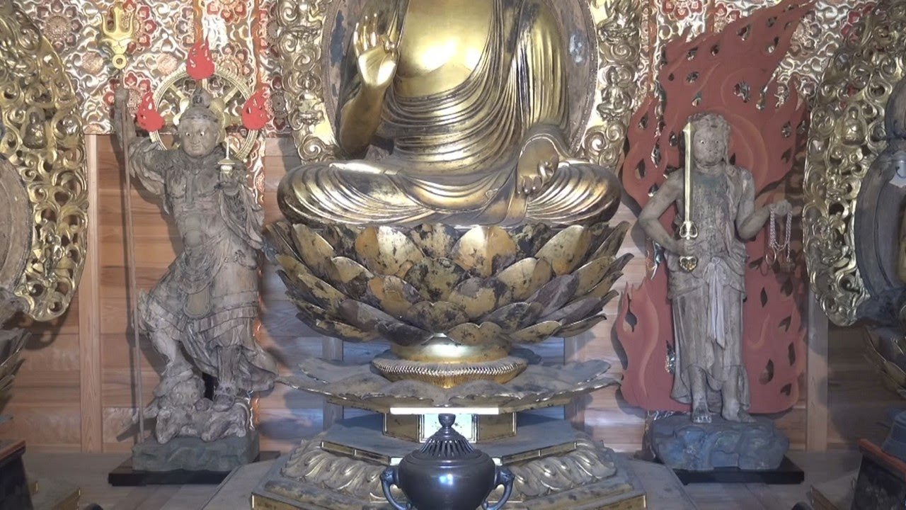 仏像シリーズ25　無量光院の木造不動明王・毘沙門天立像