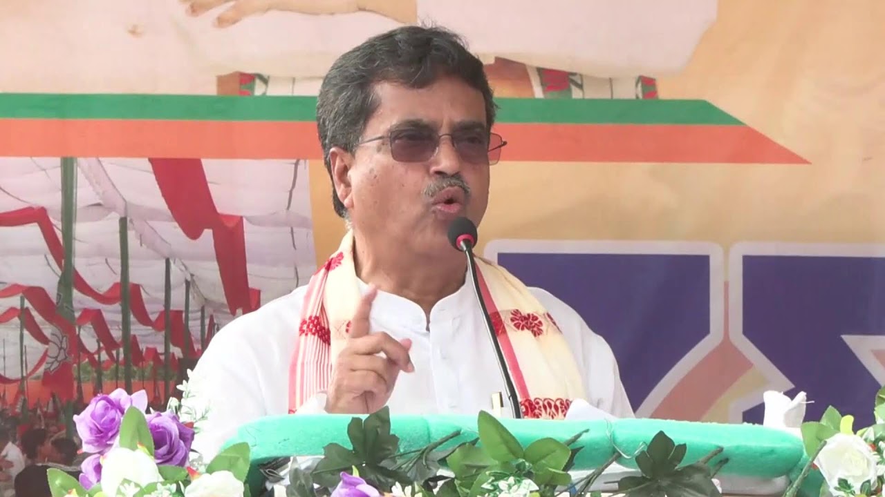 ধুমাছড়ায় ভারতীয় জনতা পার্টি আয়োজিত যোগদান সভায় বক্তব্য রাখছি ।