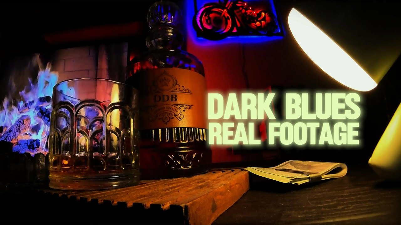 A Biker Unwinds with Whiskey After a Long Ride on a Beautiful Day.