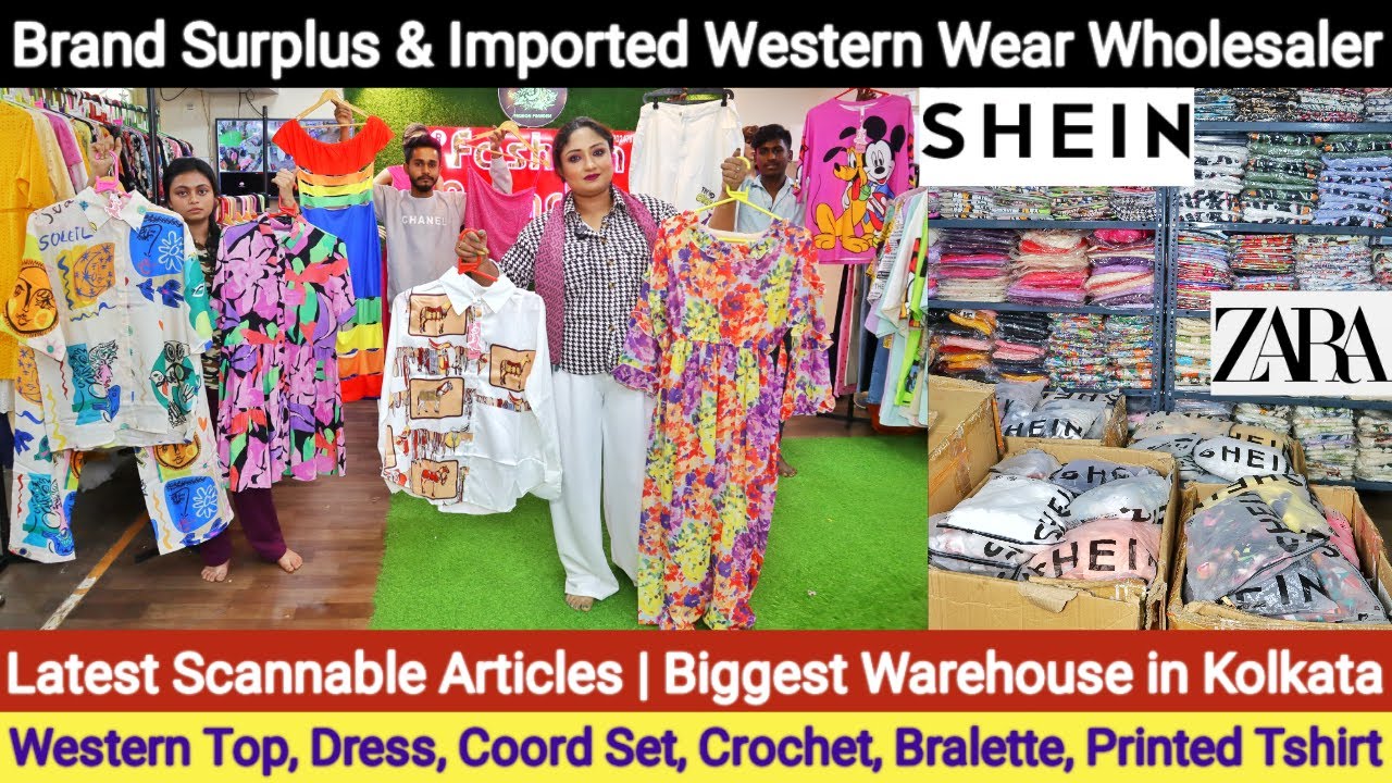 Imported & Brand Surplus Western Dress, Coord Set, Crop Top, Crochet, Bralette Wholesaler in Kolkata