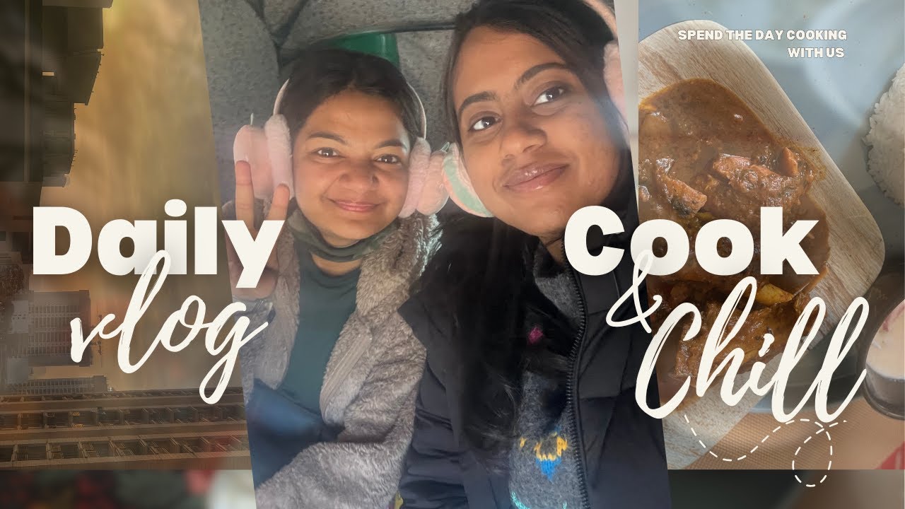 Mutton curry Recipe and Gurgaon ki Thand | India trip | International student in Germany | Odia vlog
