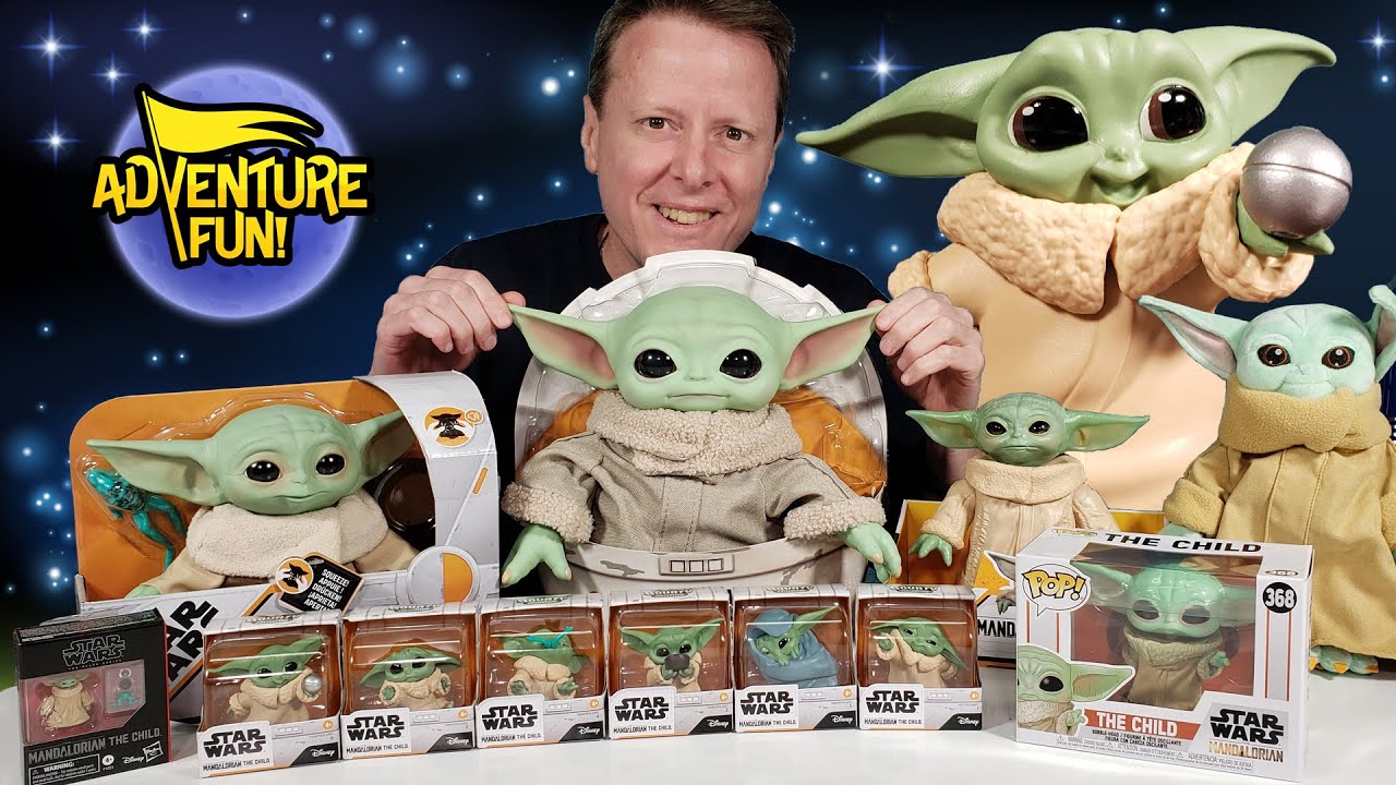 Baby Yoda the Child, Mandalorian Yoda Collection, Baby Yoda Toys Unboxing Adventure Fun Toy review!