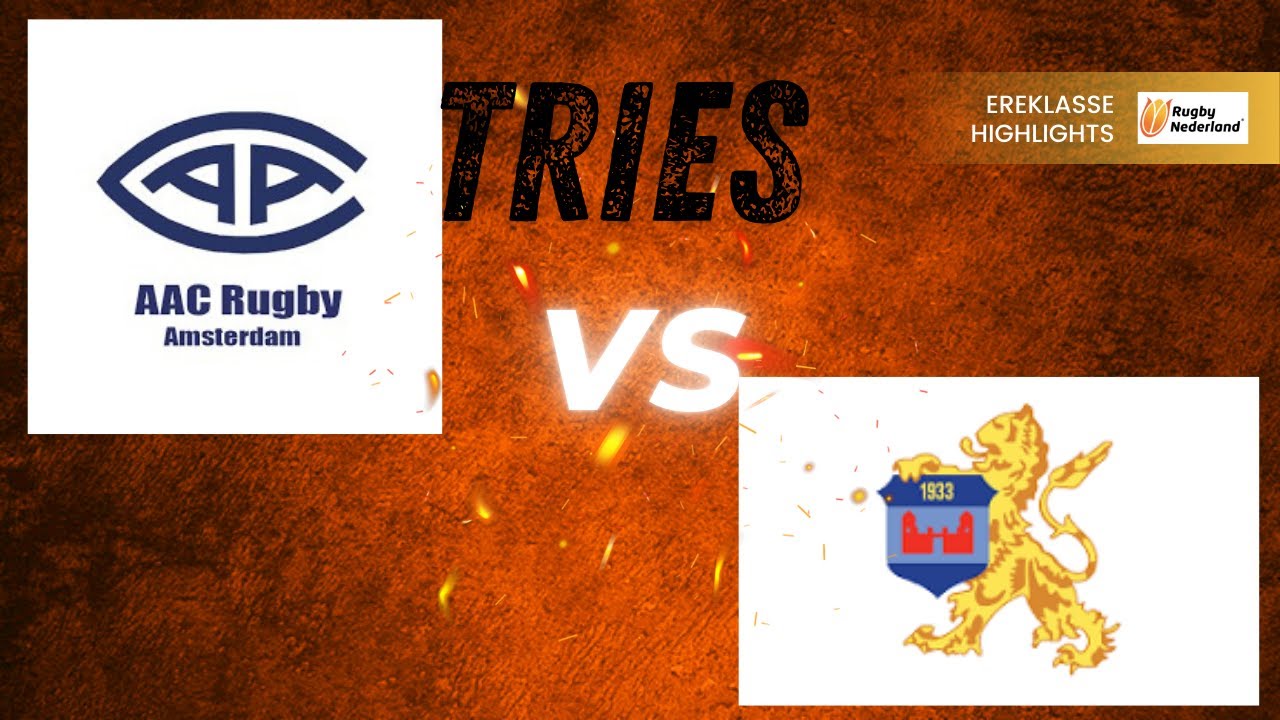 Tries from the AAC vs t'Gooi rugby Club in the Ereklasse of the weekend.