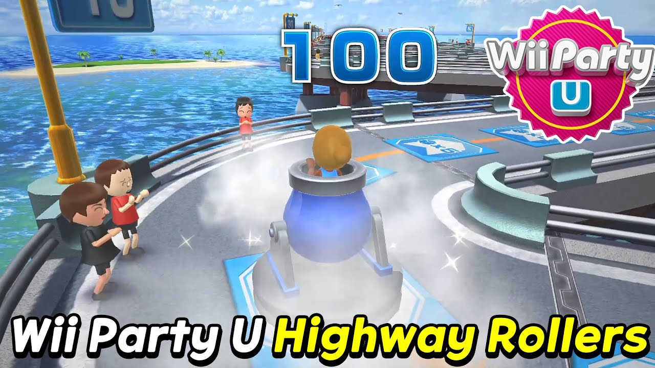 Wii Party U Highway Rollers Gameplay Emma Vs Donna Vs Xue-Ren Vs Xiaojian | AlexGamingTV