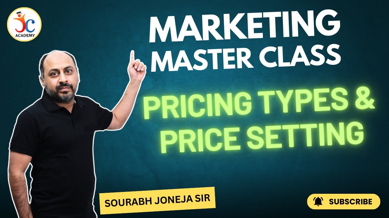 Pricing Types and Price Setting | IBPS SO Marketing Mains 2024 Important Topic | By Joneja Sir