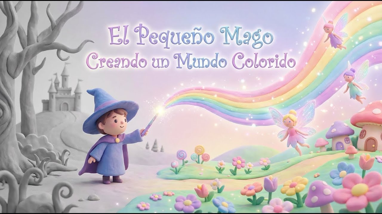 El Pequeño Mago Creando un Mundo Colorido