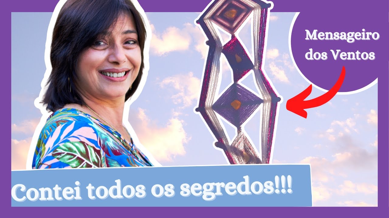 Como fazer mandala de Lã - Mensageiro dos Ventos