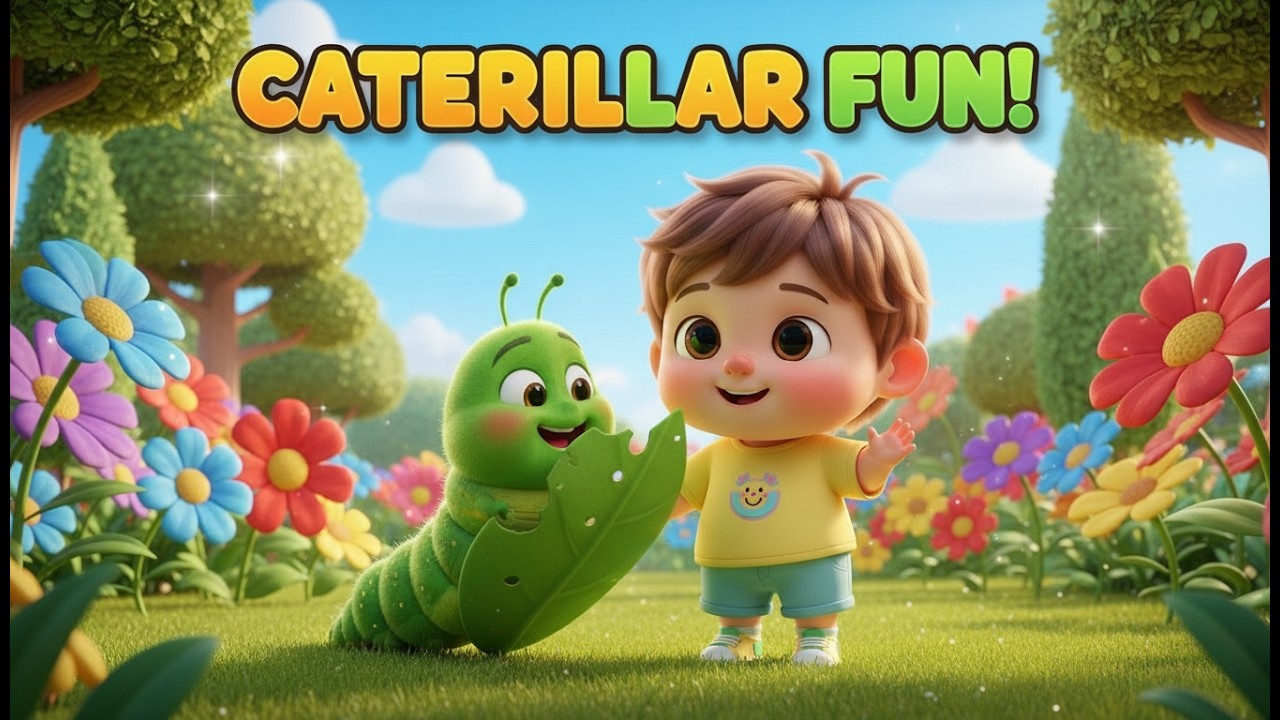 Hungry Caterpillar Song NurseryRhyme — Eat & Grow Rhyme for Kids