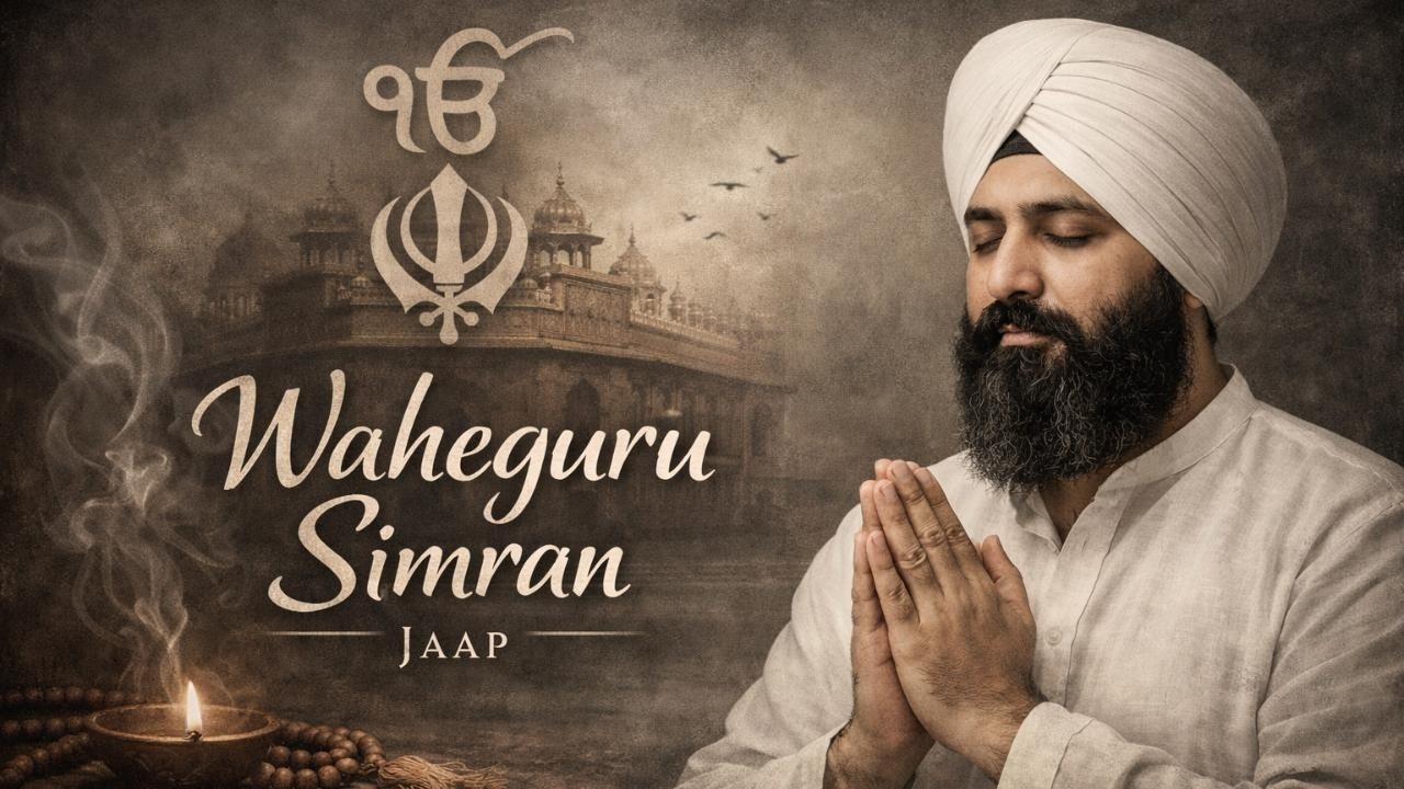 Waheguru Simran Jaap | ਬਹੁਤ ਹੀ ਮੀਠੀ ਆਵਾਜ਼ ਵਿਚ | Peaceful Waheguru Chanting | Gurbani Meditation |