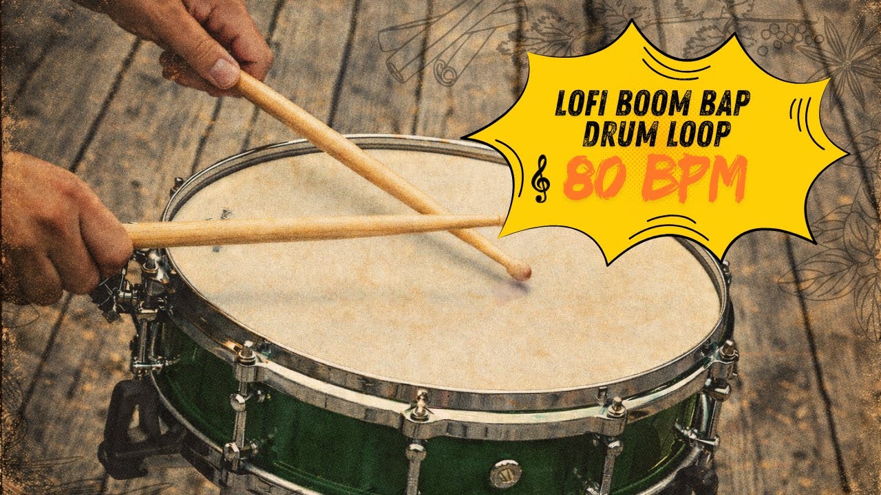 Free Drum Loop - LoFi Boom Bap Drum Loop - 80 BPM