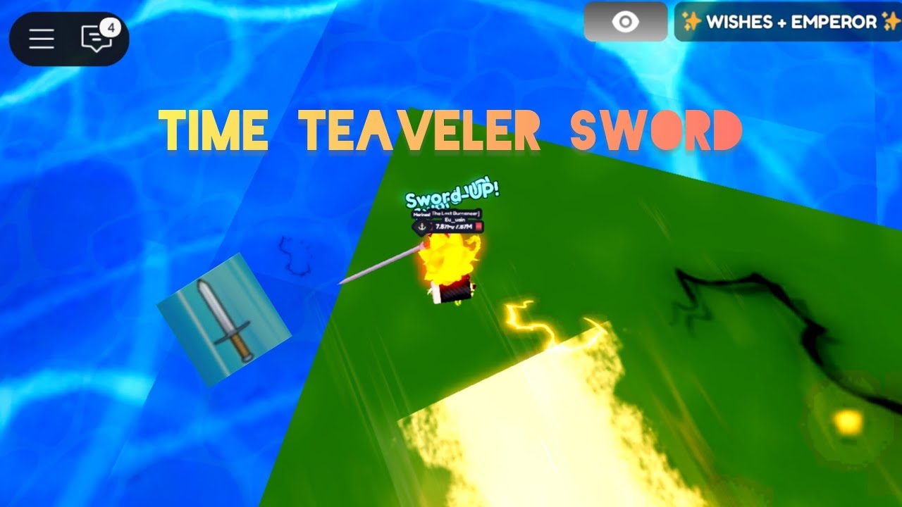 Showcase Time traveler sword-One Fruit Simulator