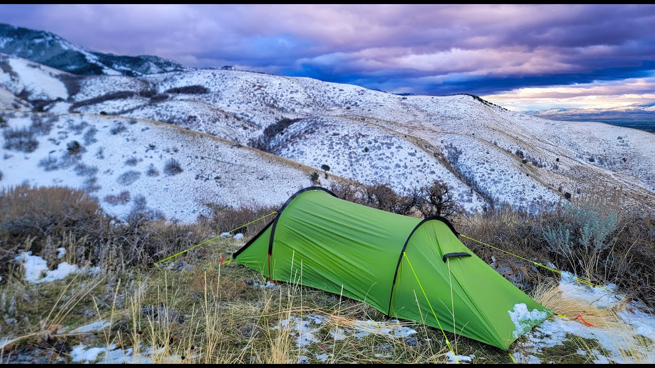 Winter Camping Trip In the NightCat Tunnel Tent