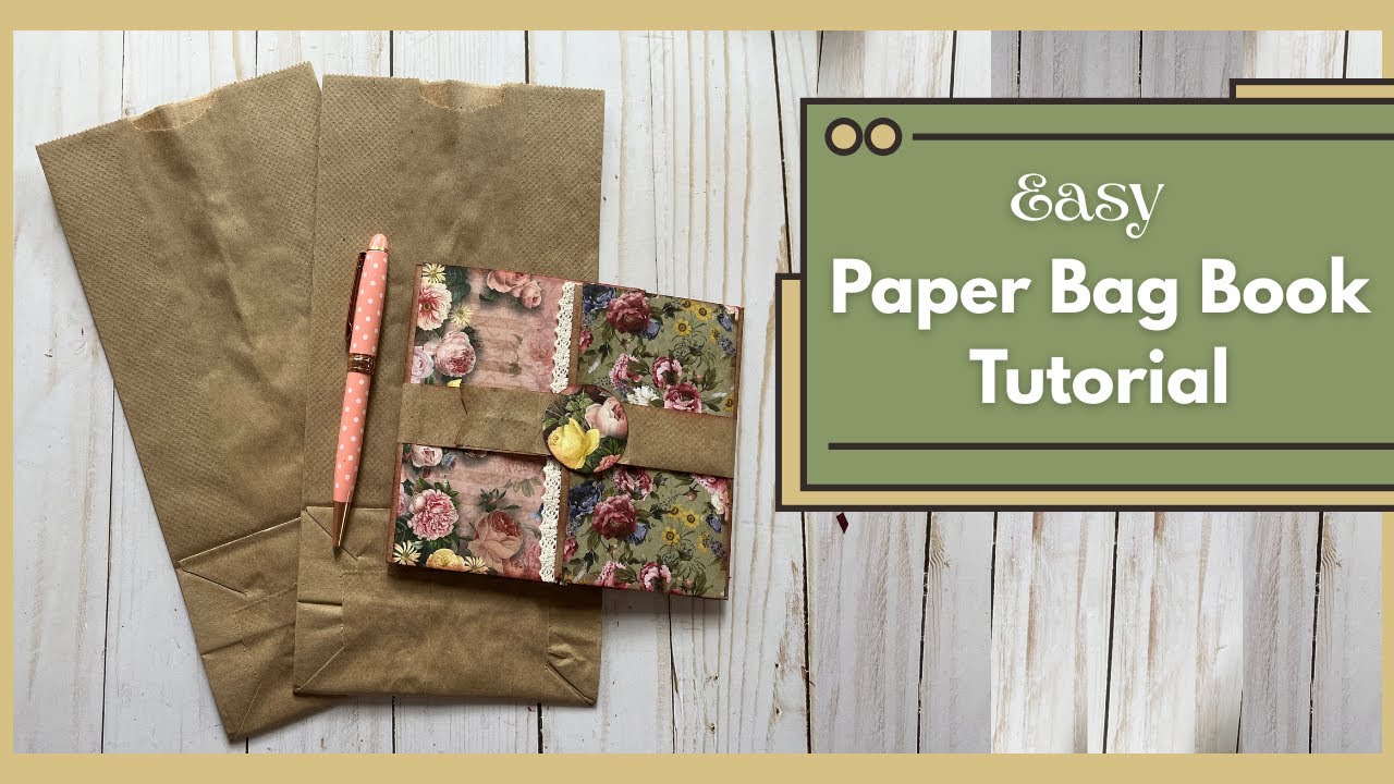 Easy Paper Bag Book Tutorial Paper Sack Craft (Giveaway Ended)