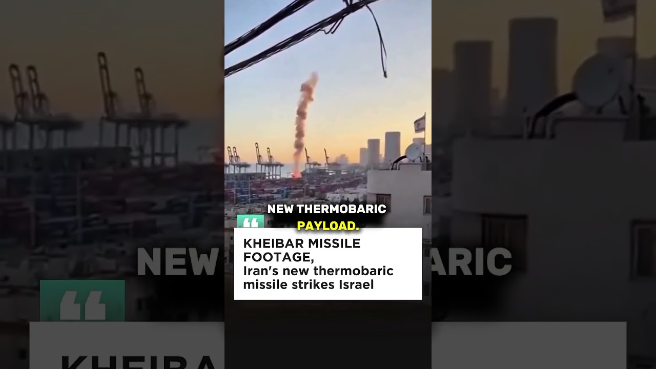 Iran IRGC Claims Strike on Haifa Port with &lsquo;Kheibar&rsquo; Missile