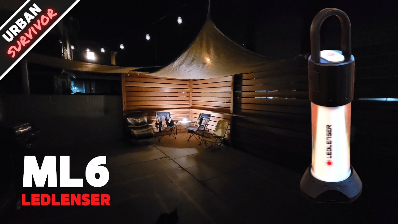 LEDLENSER ML6 Warm Camping Lantern (750 Lumens, 200 hour max runtime, Warm White + Red Light)