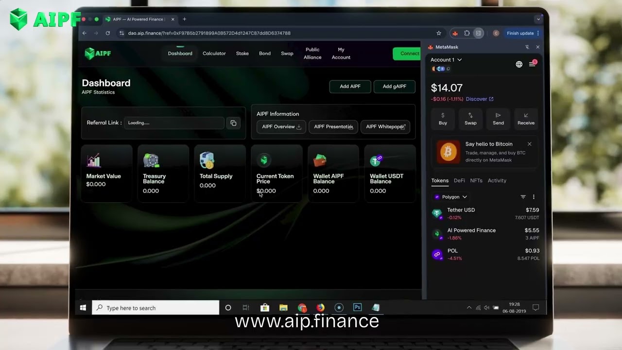 🔥 HOW TO STAKE AIPF TOKENS & START EARNING IN MINUTES.
