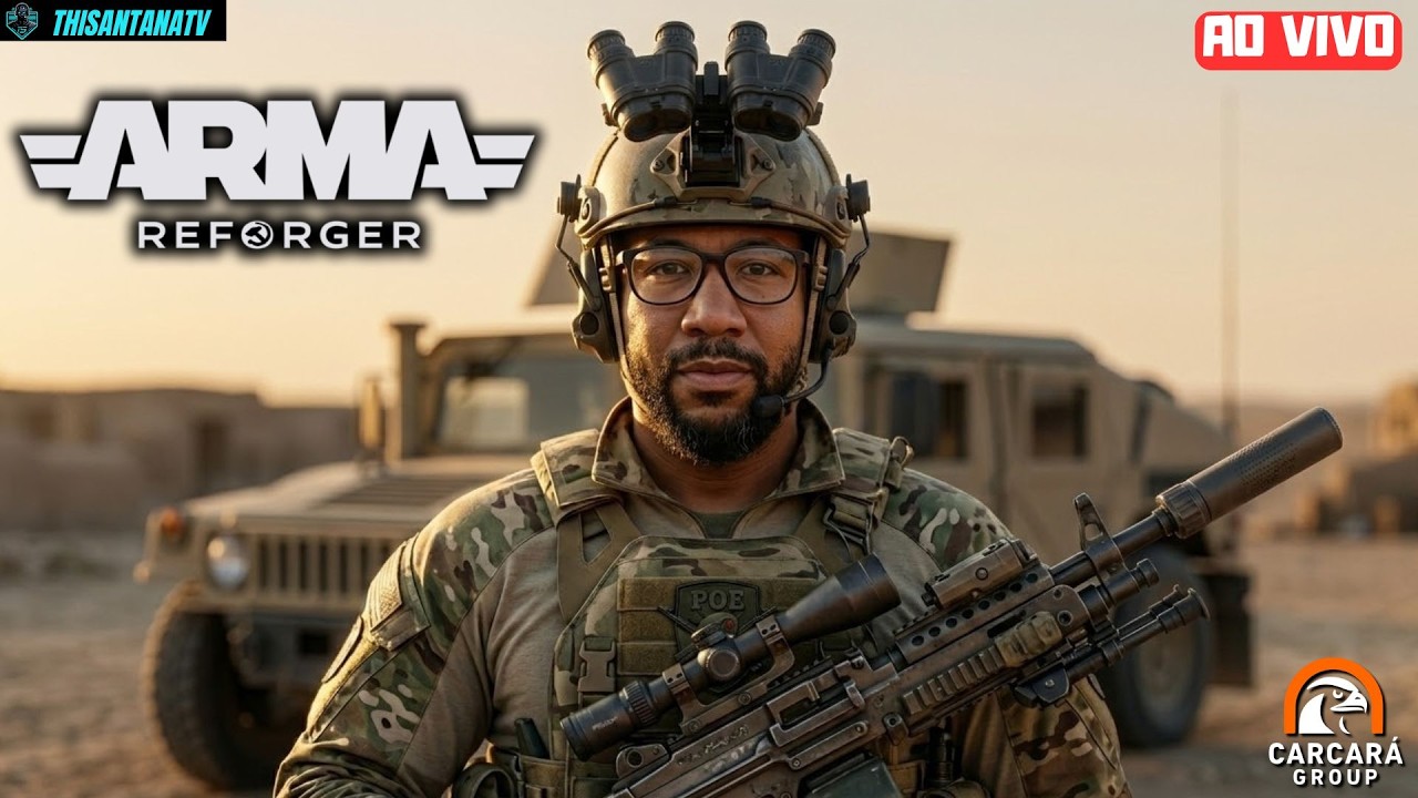 ARMA REFORGER LIVE: O CAOS DA GUERRA EM EVERON! | Servidor PvE Carcará Group |